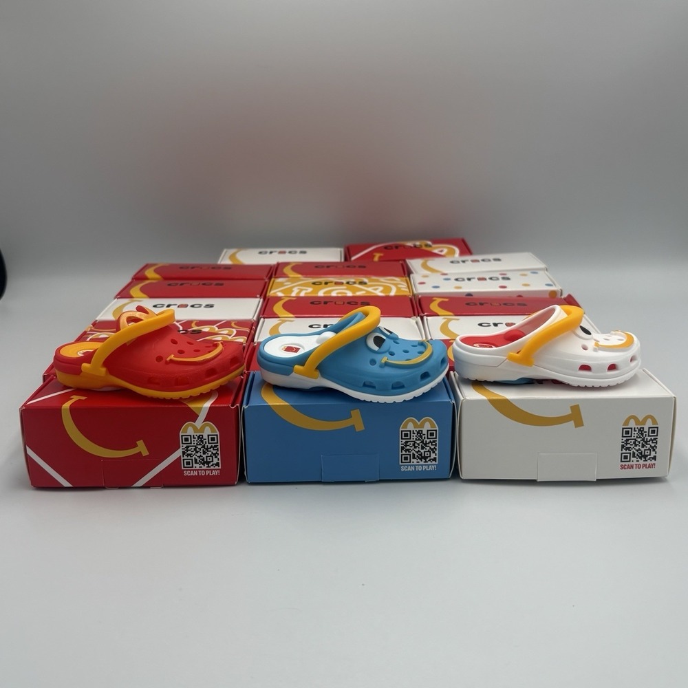 Mcdonald's Crocs 2024 Happy Meal Toys All In The Box Collectible Lot Of 20 - Picture 2 of 9
